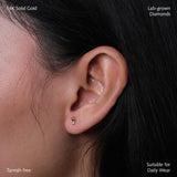 Bauble Bezel Round Studs