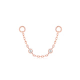 Duo Bezel Diamond Connecting Charm