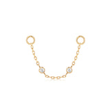 Duo Bezel Diamond Connecting Charm