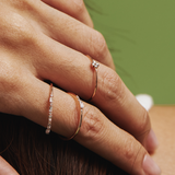 Clover Petite Diamond Ring