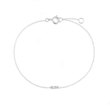 Emerald and Round Diamond Bracelet