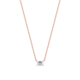 Emerald Solitaire Necklace