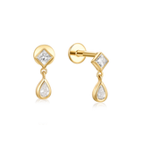 Princess Pear Drop Stud