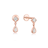 Princess Pear Drop Stud