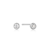 Round Bezel Diamond Studs
