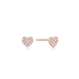 Heart Pavé Studs