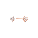Round Cluster Diamond Studs