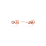 Bauble Bezel Round Studs