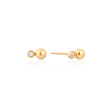 Bauble Bezel Round Studs