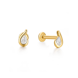 Gleam Pear Stud