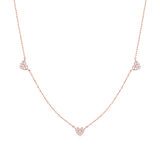 Heart Pavé Floating Necklace
