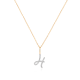 Diamond Letter Pendant