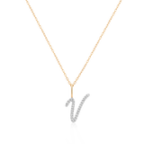 Diamond Letter Pendant