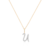 Diamond Letter Pendant