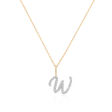 Diamond Letter Pendant
