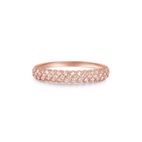 Twisted Pave Diamond Band