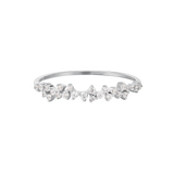Round Petite Cluster Diamond Ring