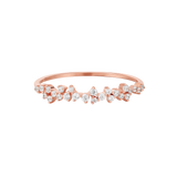 Round Petite Cluster Diamond Ring