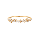 Round Petite Cluster Diamond Ring