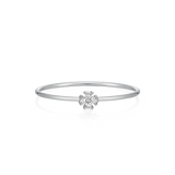 Clover Petite Diamond Ring