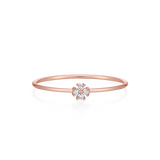Clover Petite Diamond Ring
