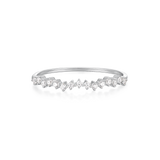 Cincin Berlian Bulat Mungil Flutter