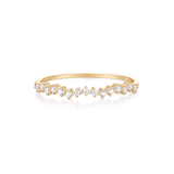Cincin Berlian Bulat Mungil Flutter