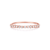 Slim Alternating Prongs Diamond Band