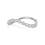 Wave Bezel Diamond Ring
