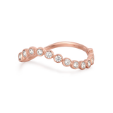 Wave Bezel Diamond Ring
