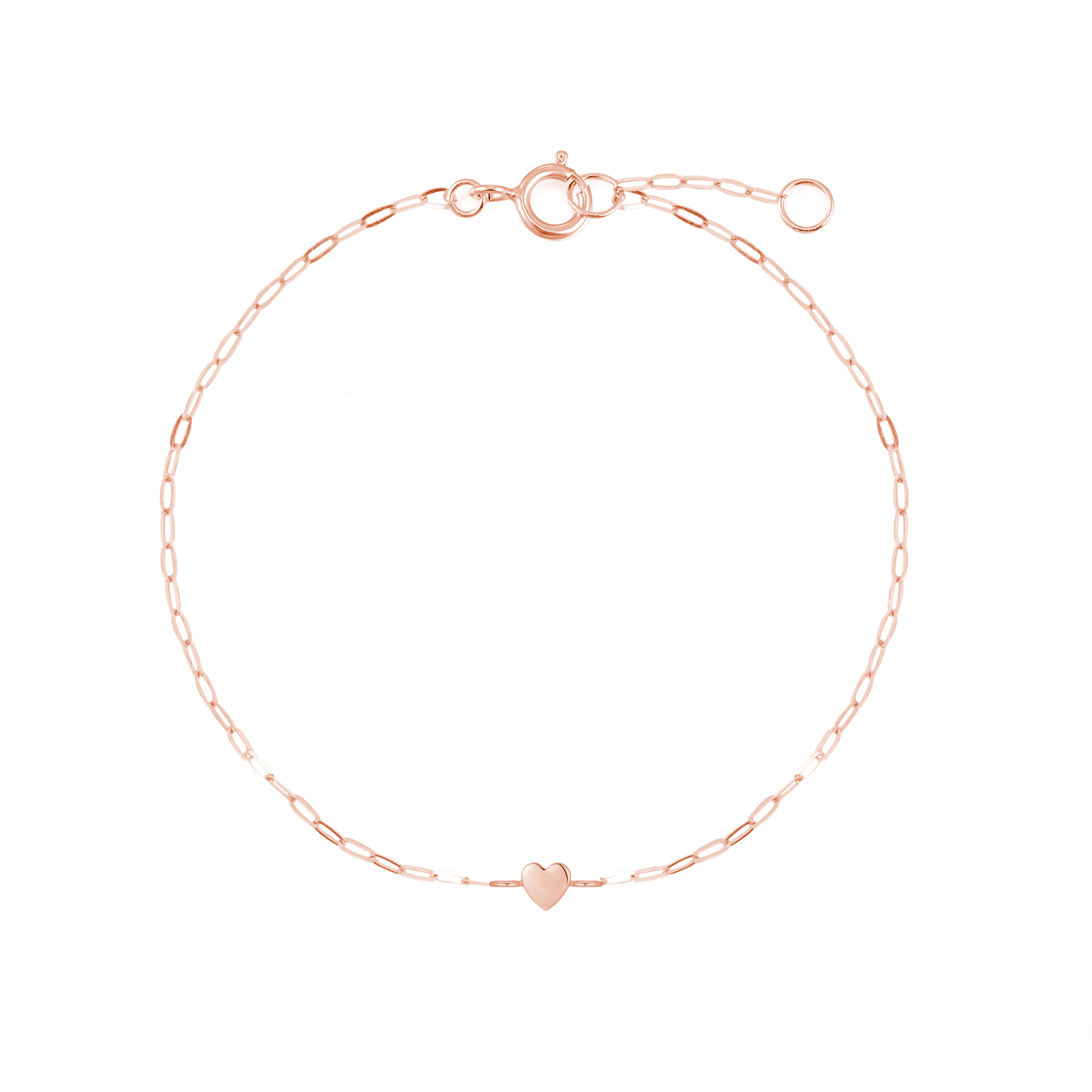 Heart Engravable Paperclip Bracelet