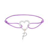 NEW Special Bundle Heart Pave Link Bracelet + Letter Pendant