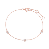 Heart Pavé Floating Bracelet