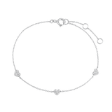 Heart Pavé Floating Bracelet