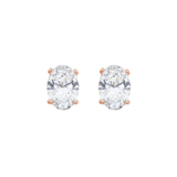 Oval Solitaire Studs