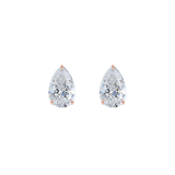 Pear Solitaire Studs