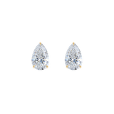 Pear Solitaire Studs