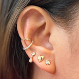 Princess Pear Drop Stud