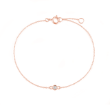 Round Bezel Diamond Bracelet