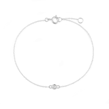 Round Bezel Diamond Bracelet