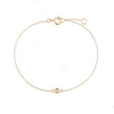 Round Bezel Diamond Bracelet