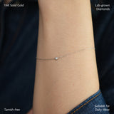 Round Bezel Diamond Bracelet