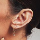 Star Pavé Huggie Charm
