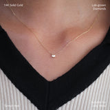 Triple Emerald Diamond Necklace