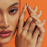 Wave Bezel Diamond Ring