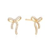 Pave Bow Studs
