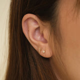 PIERCING STARTER KIT Star Flatback Studs + Line Bar Flatback Studs