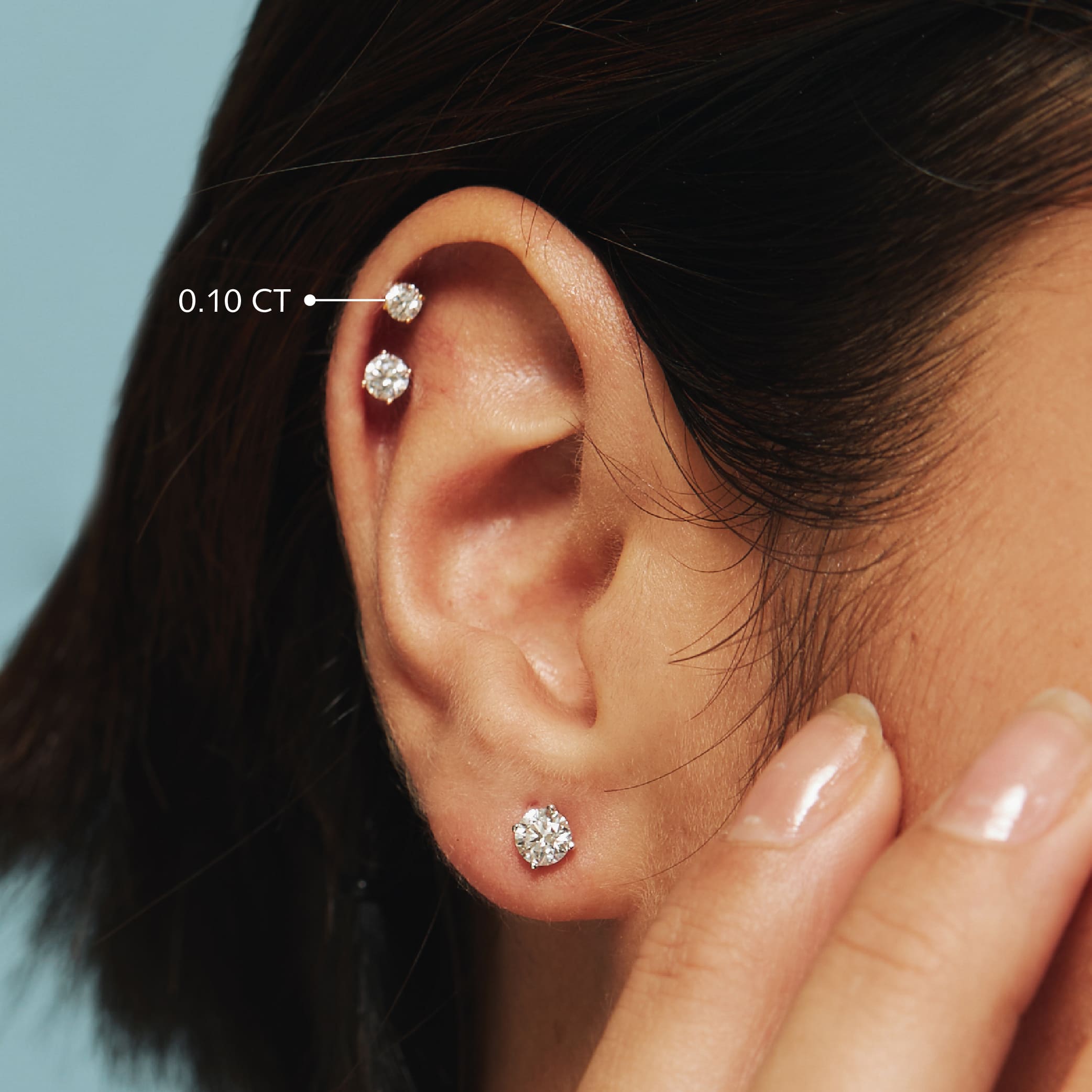 Round 4-Prongs Diamond Studs