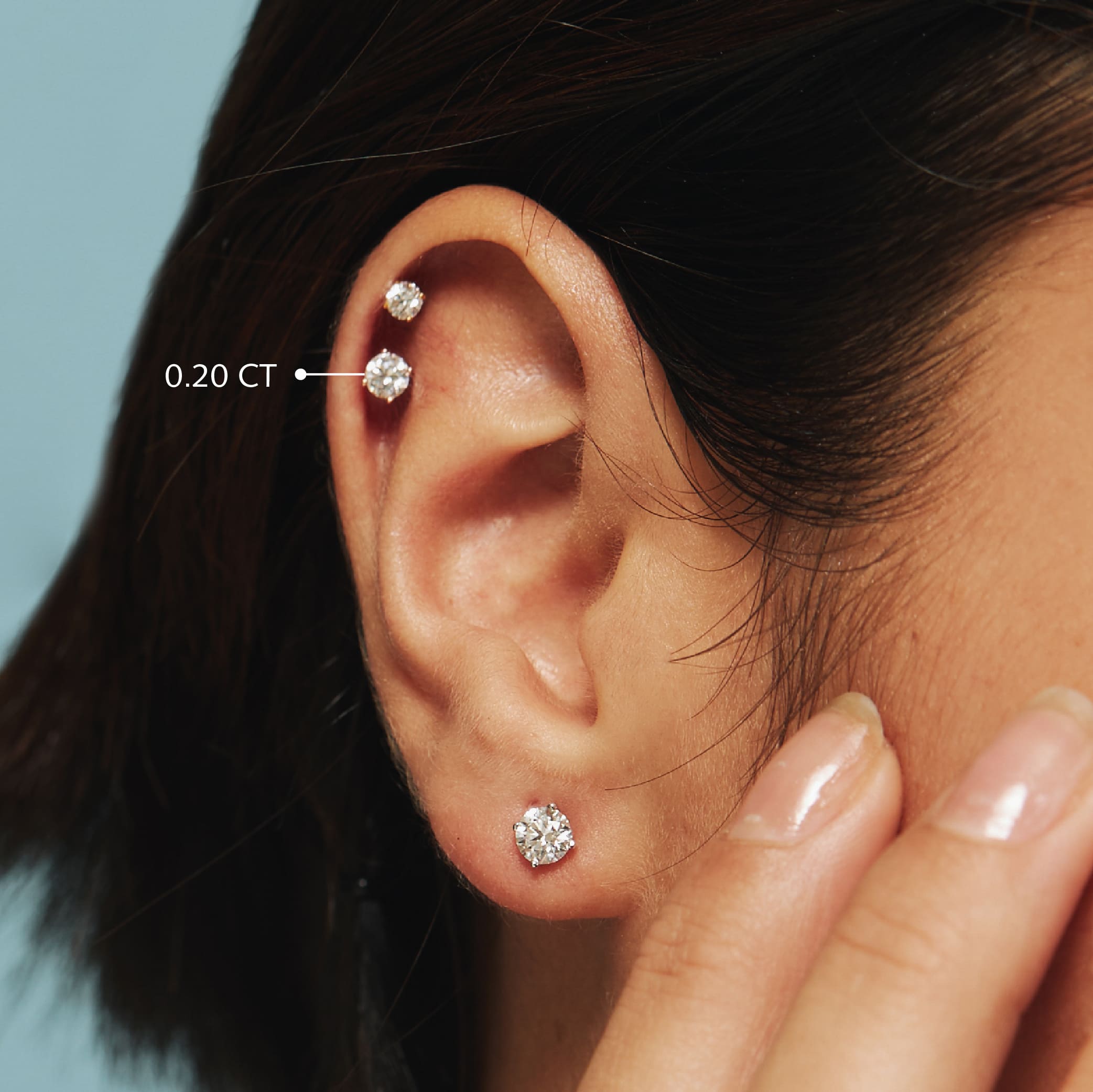 Round 4-Prongs Diamond Studs