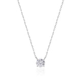 Round Solitaire Necklace